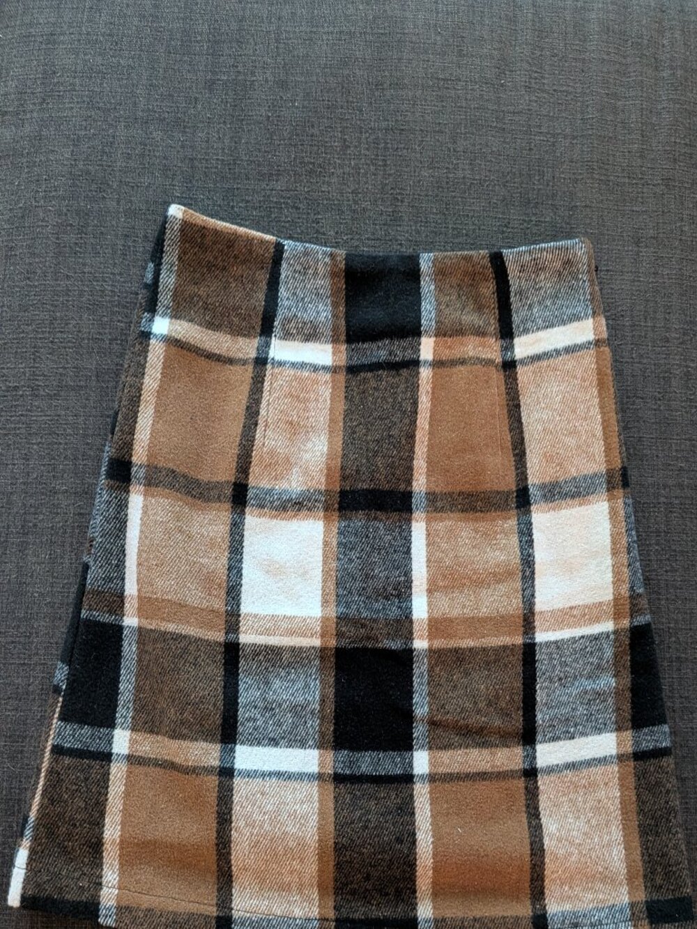 Cupshe brown tan high waisted mini skirt size small